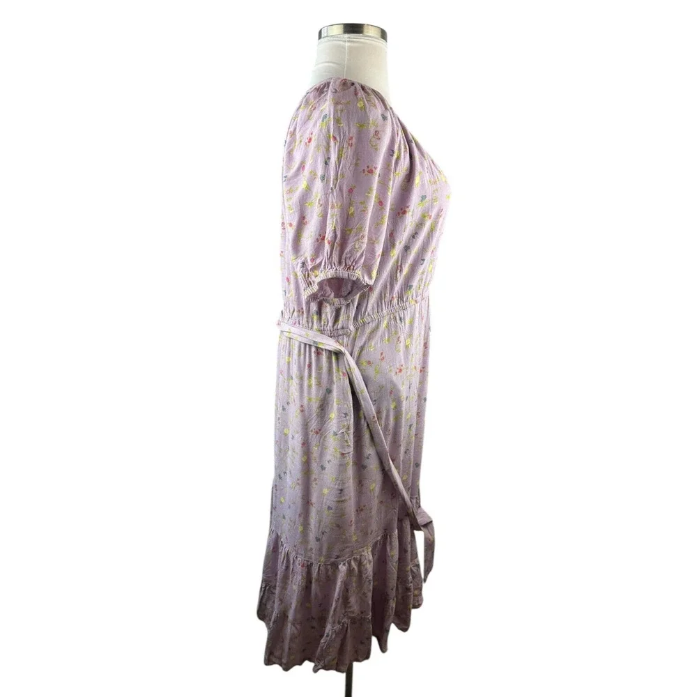 Matilda Jane Enchanted Garden Lavender Artist Floral Tiered Maxi Dress Size XXL - Picture 10 of 14